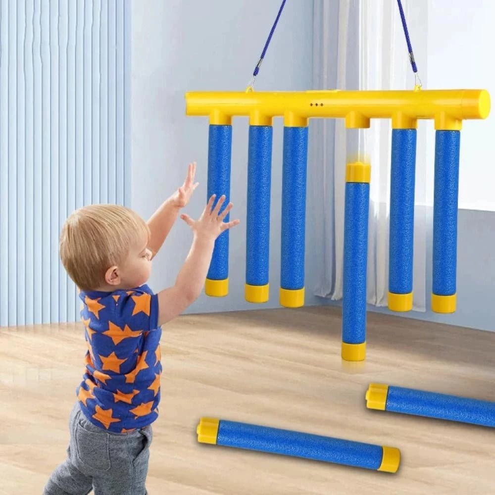 Jogo de Bastões de Queda SUPER Desafio: Para Exercitar Reação Rápida de Olhos e Mãos!