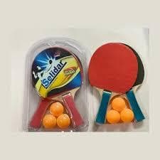 Kit Ping Pong Raquetes Profissionais Bolinhas Tênis Mesa Jogo Recreativo Diversao Familia