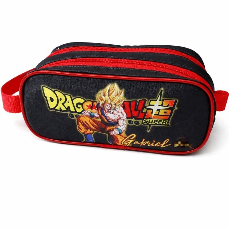 Estojo Escolar Duplo Dragon BAll personalizado com nome, anime