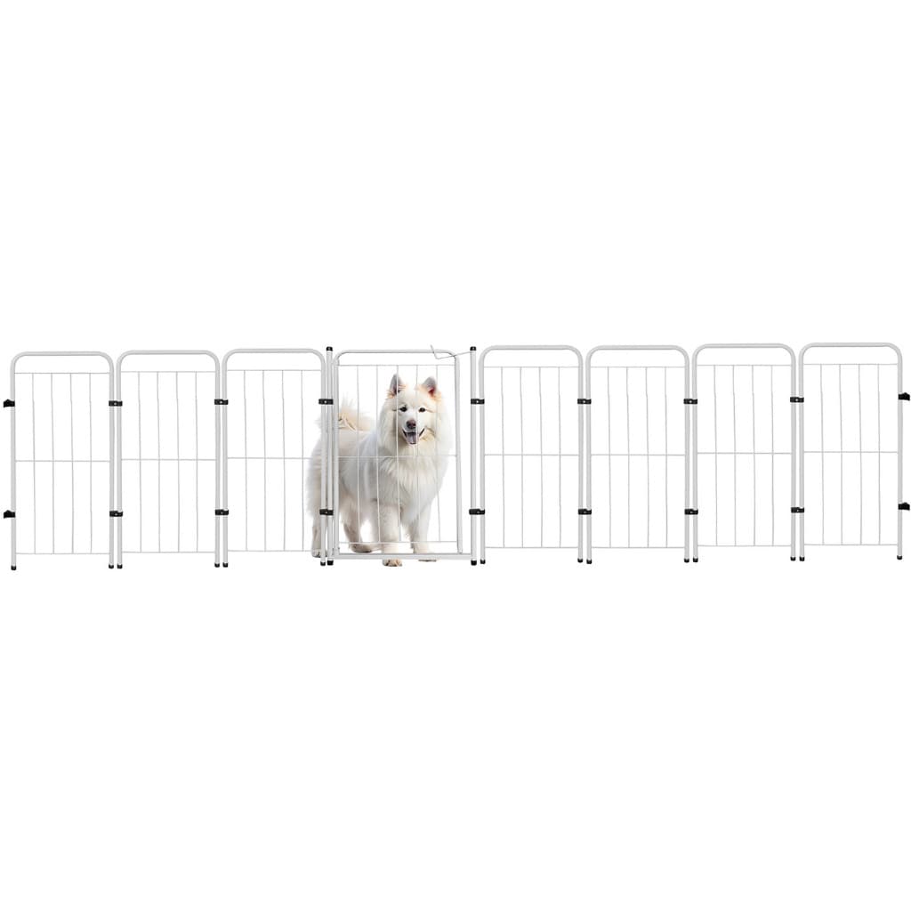 Cercado Grade 295,5x70cm Portão + 7 Módulos Segurança Pet Cães Cachorro