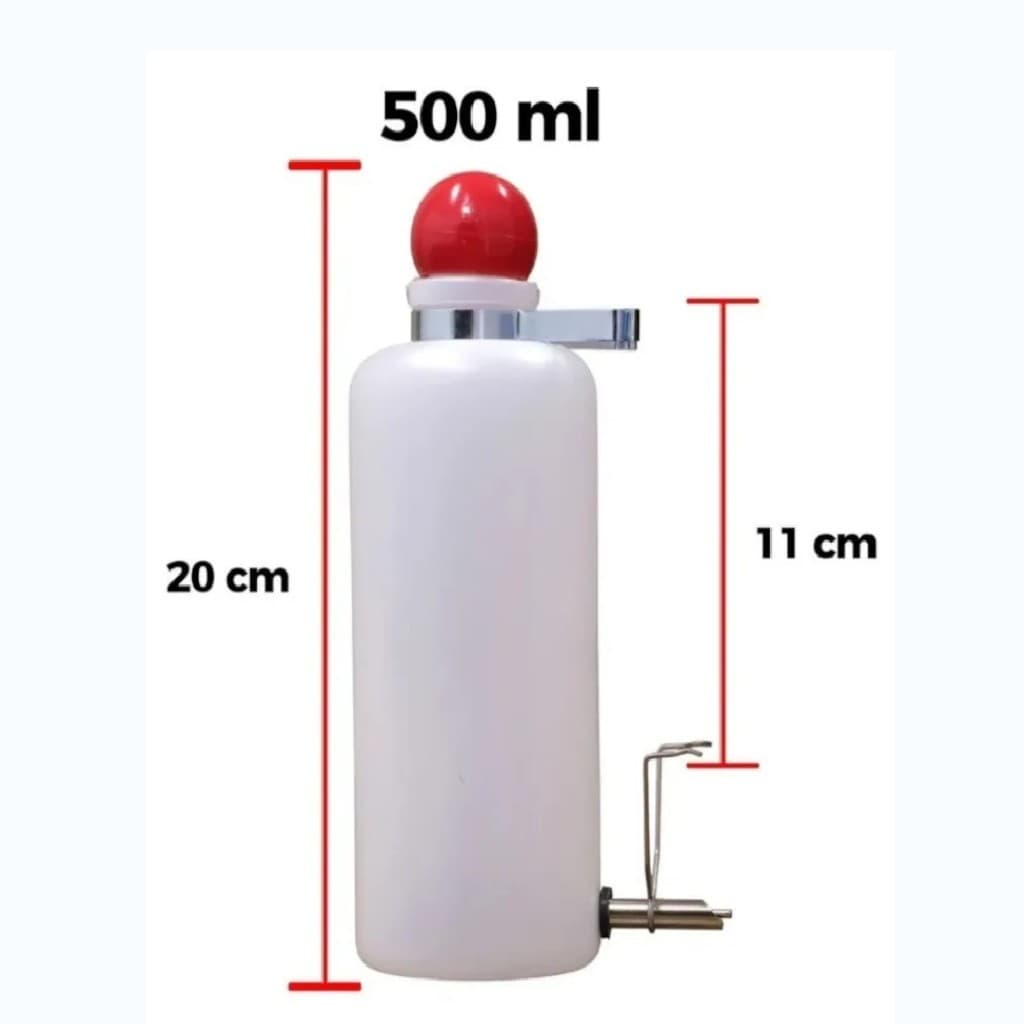 bebedouro automáticos Tipo Garrafinha para pássaros | roedores | chinchilas | calopsita | periquito | 500ml