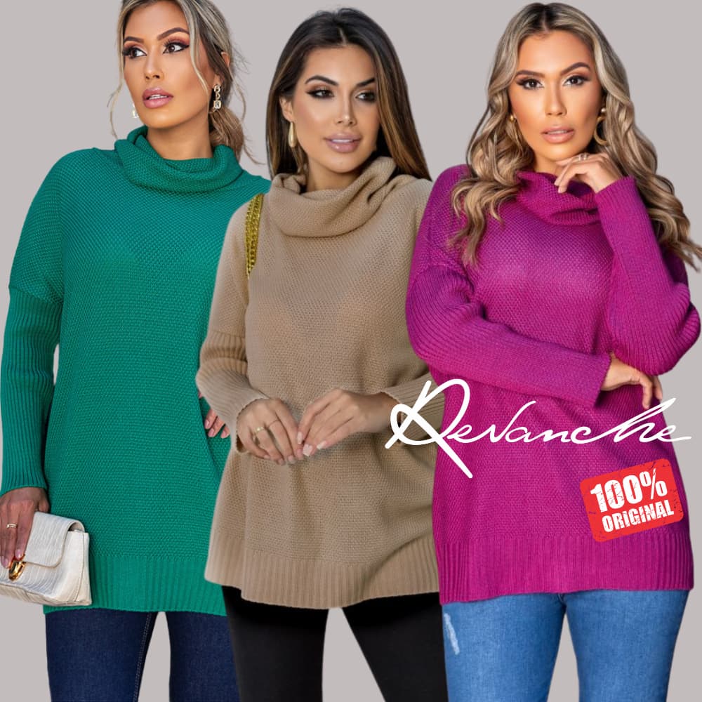 Blusa De Tricot Gola Boba Feminina Revanche Alajuela