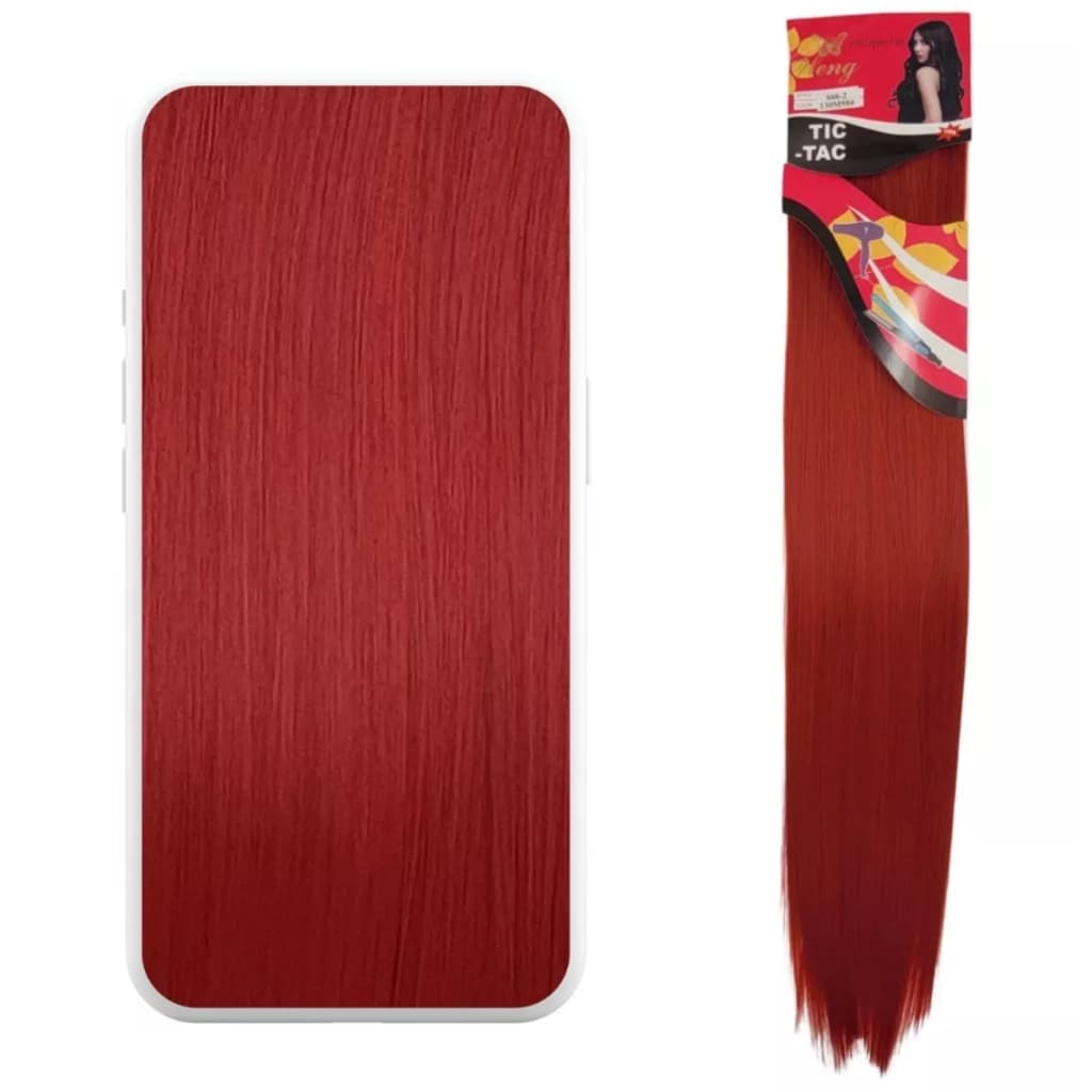Aplique Vermelho 70cm Tictac Fibra Orgânica Tela Mágica Feminino