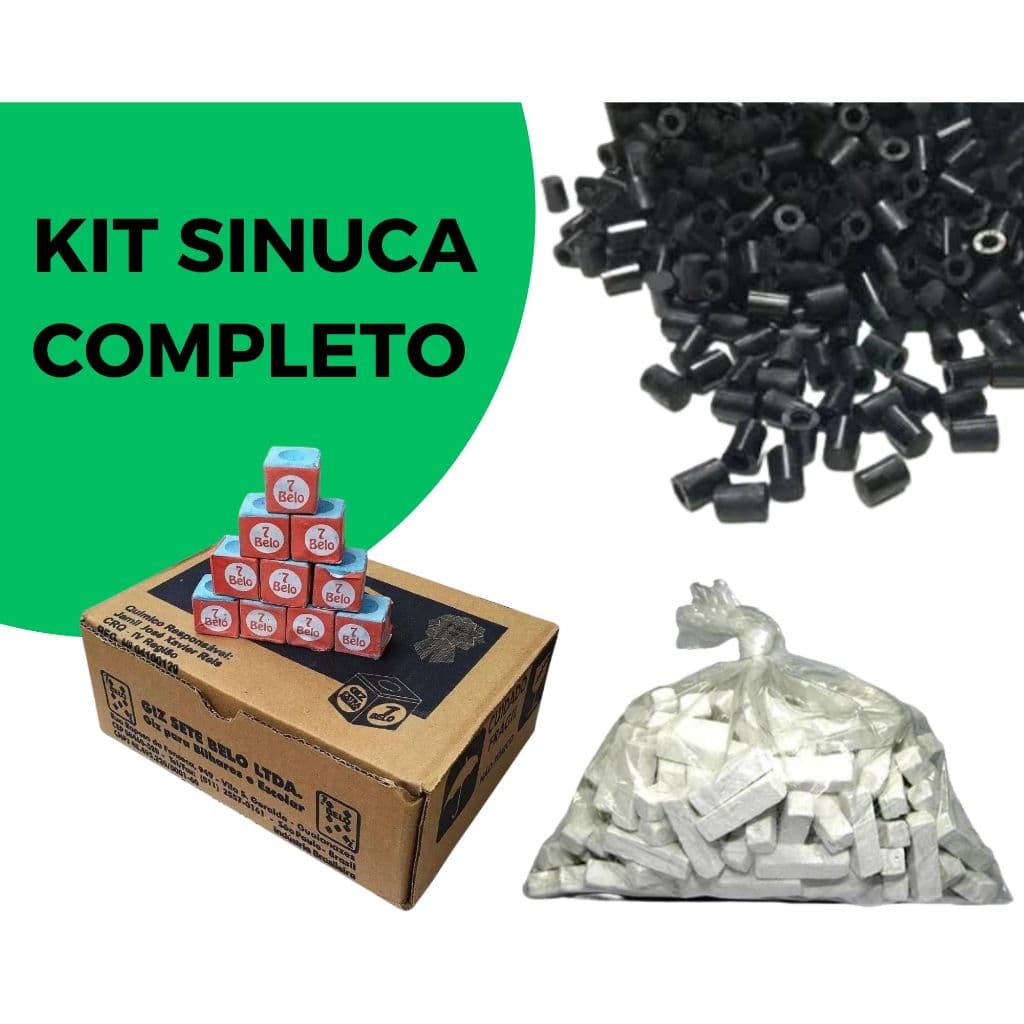 Giz Sinuca Ponteira Taco de Sinuca Bilhar Snooker kit