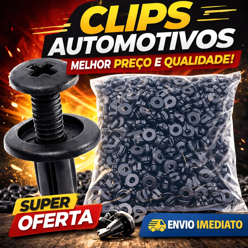 Fixadores Presilha Parafuso Rebite Plástico Carro Kit 40/100/200 peças