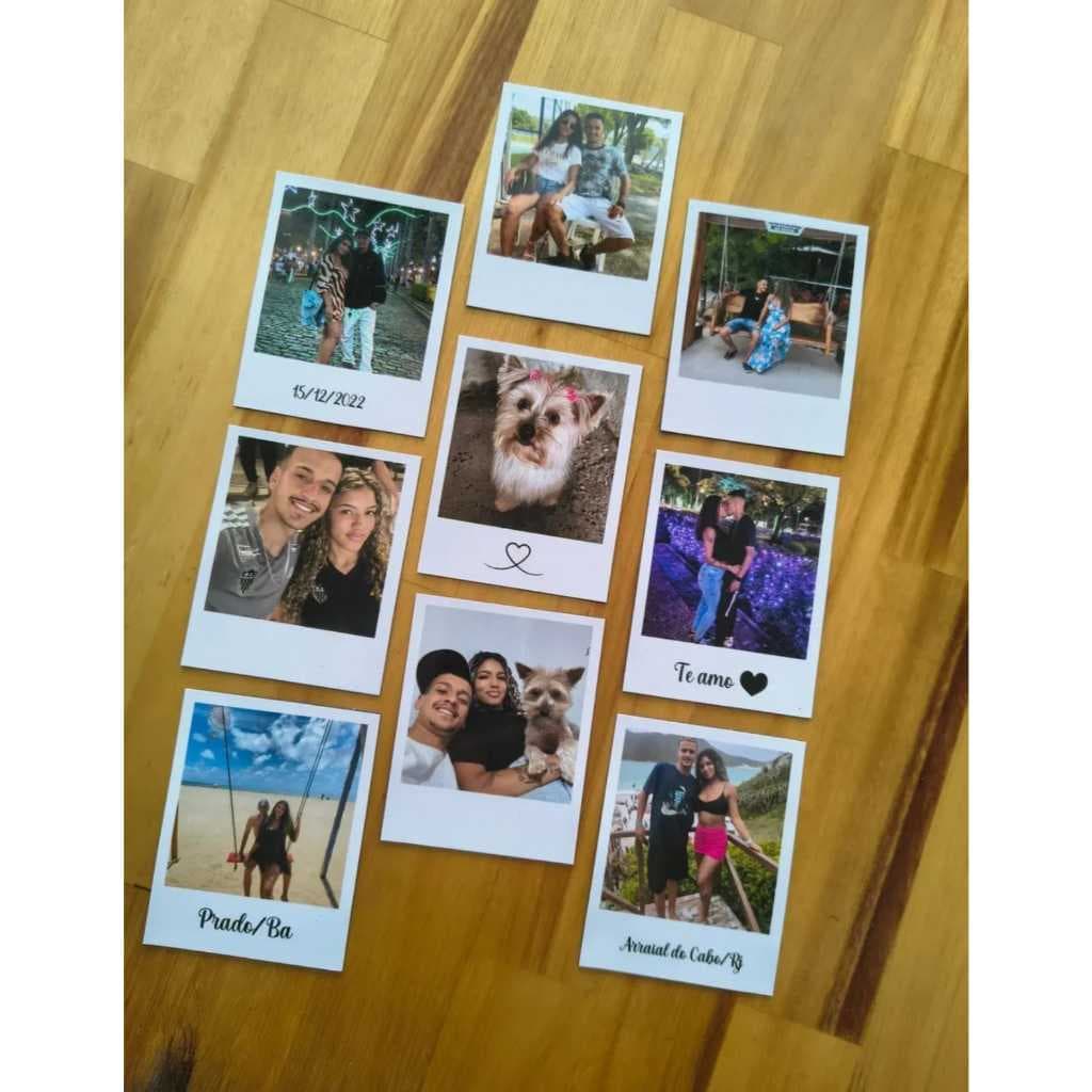 Imã de Geladeira Personalizado - 18 Fotos com Papel Fotográfico Brilhante e Imã Inteiro no Verso