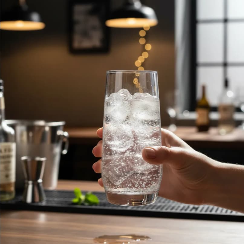 Jogo 6 Copos Alto 450ml em Cristal Elegante e Moderno