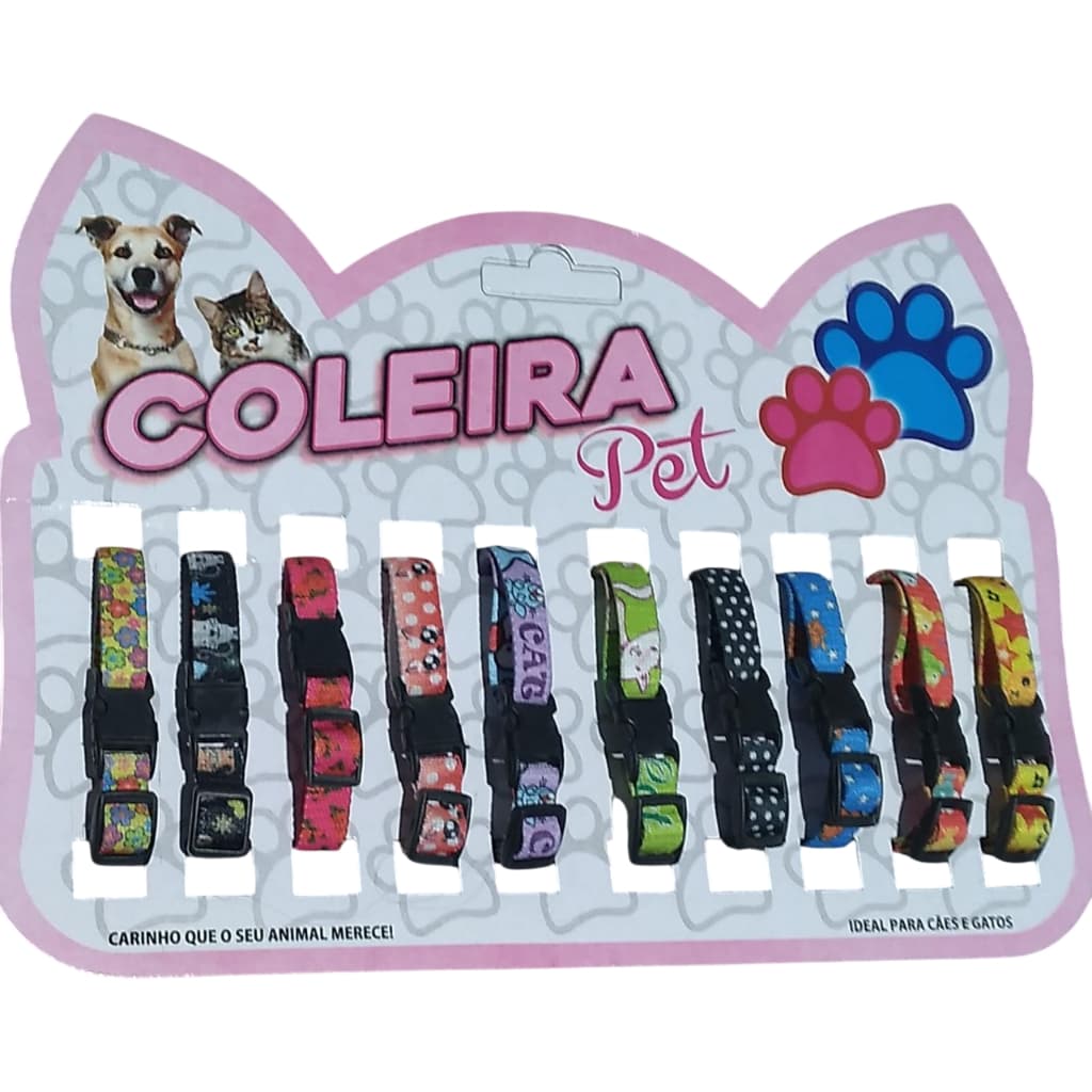 coleiras elástico com guizo estampas variadas (direto da fabrica da DBM PET) SUPER PROMOÇÃO