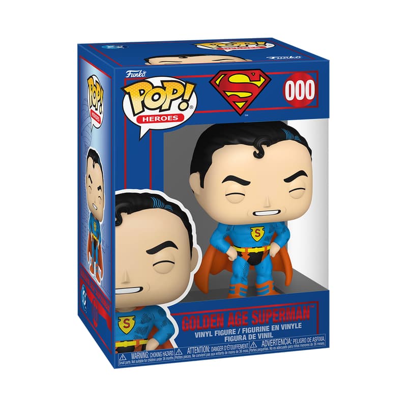 FUNKO POP HEROES SHIELD THROUGH GOLDEN AGE SUPERMAN 609 NOVO ORIGINAL