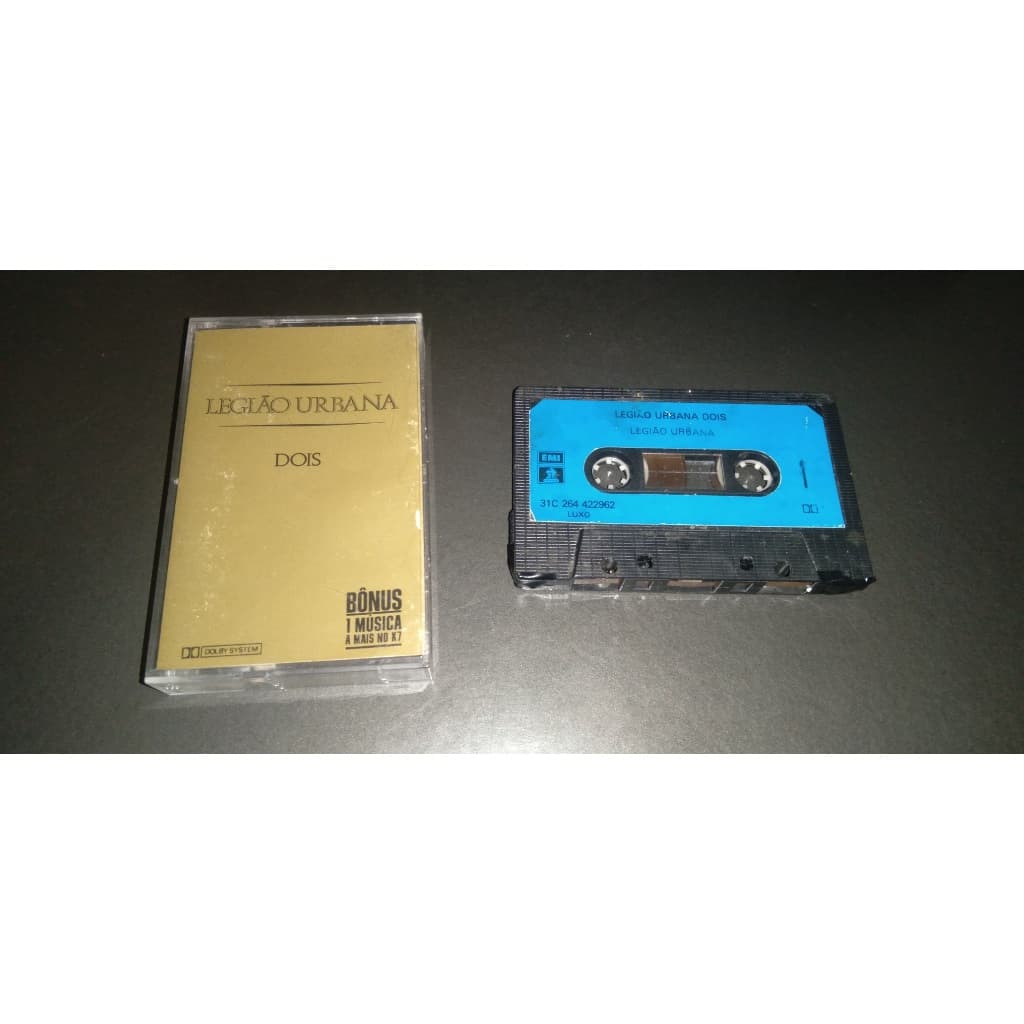 Fita Cassete Legião Urbana Dois 1986 Com Música Bônus K7
