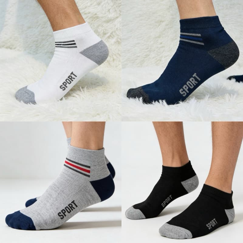 Kit Meia masculina cano curta