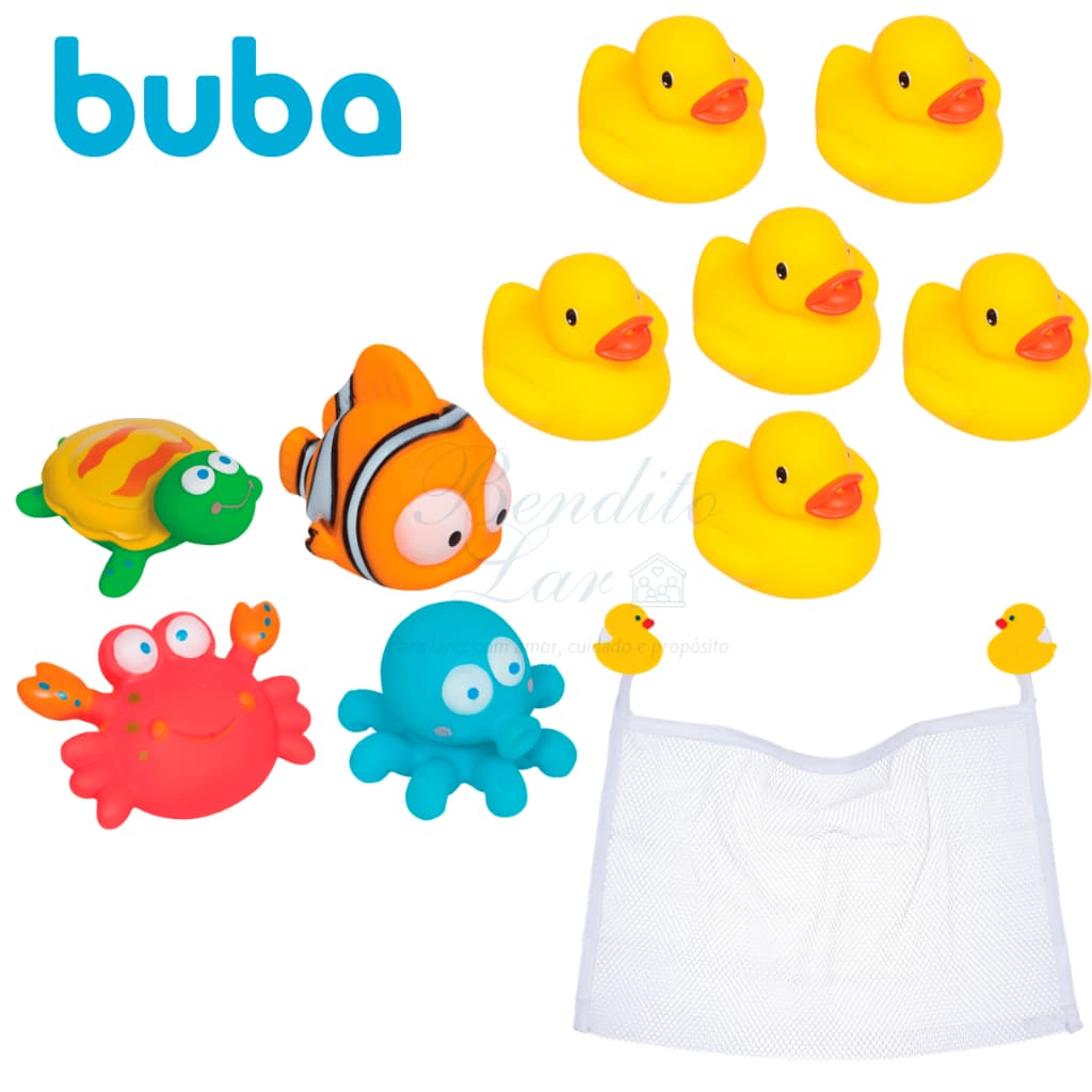 Brinquedo para banho bebê BUBA | Patinho para banho bebê | Bichinhos para banho que esguicham água