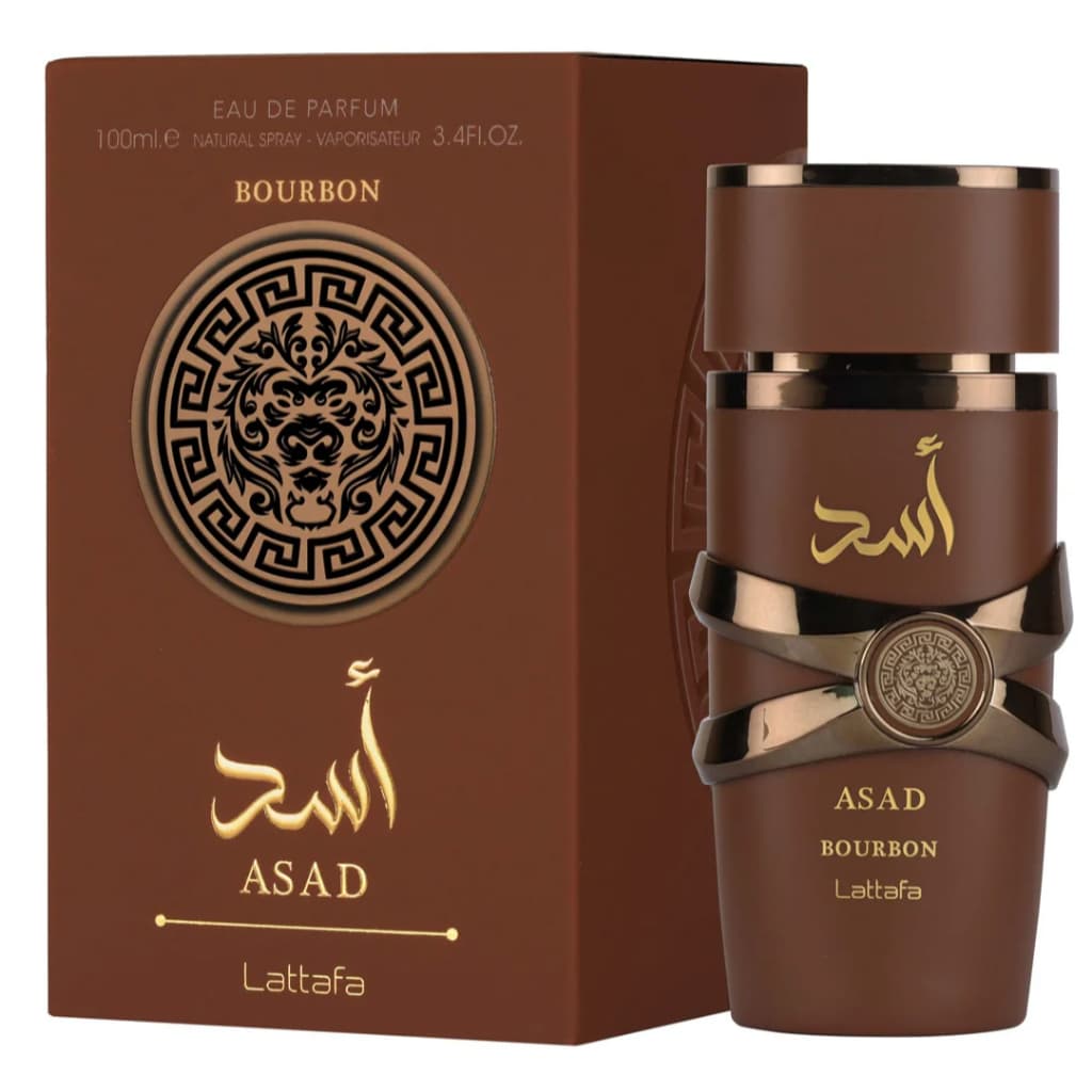 Perfume Asad Bourbon Lattafa Masculino Eau de Parfum Árabe Longa