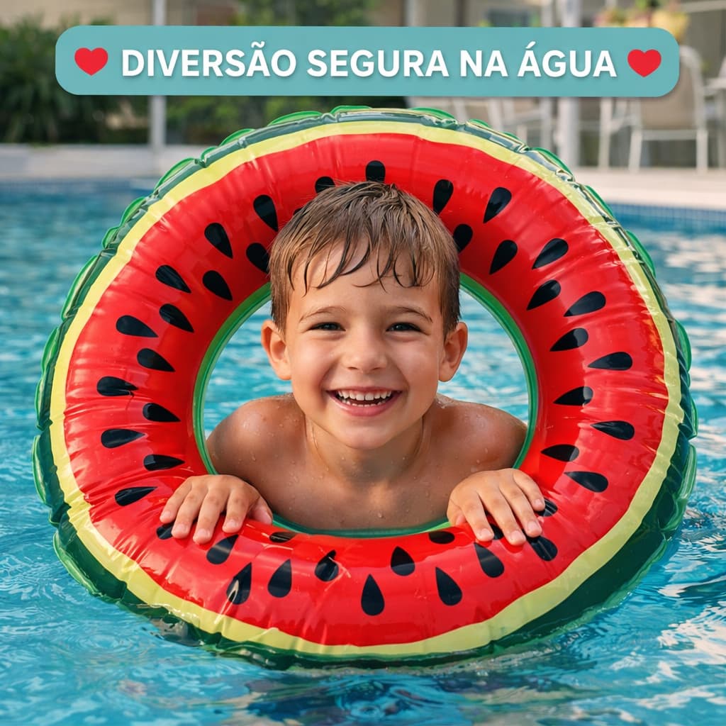 Boia Inflável Melancia 50cm Piscina Infantil Verão Férias Melancia