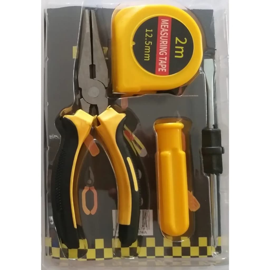 Kit Maleta Jogo De Ferramentas 4pç Alicate Fenda Philips Trena