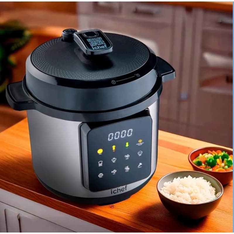 Panela de Pressão Elétrica Smartfy PP01B - 1000W - 6L - 220 e 110 v/ 50-60Hz