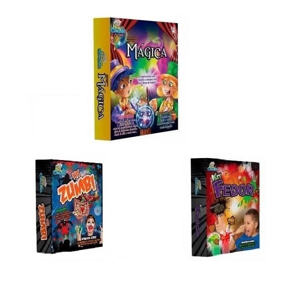Combo 3em1 Brinquedos kit Magica Kit Zumbi e Kit Fedor - Dican