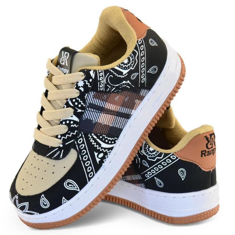 Tenis Ranpy Infantil Masculino Meninos Super Resistente Personagens Antiderrapante Escolar 26 ao 33