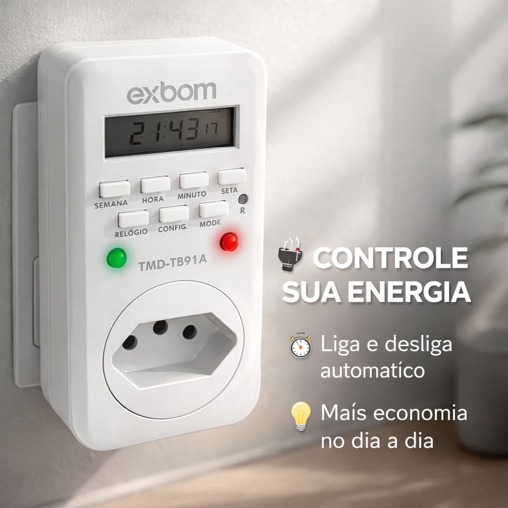 Timer Digital Bivolt Temporizador Programavel Automatico
