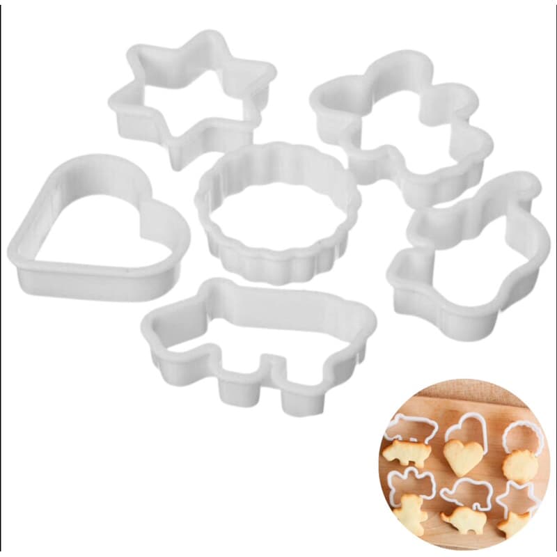 Kit Molde Para Cortar Biscoito 6 Unidades