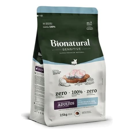 Ração Bionatural Sensitive Adultos Raças Pequenas 2,5kg