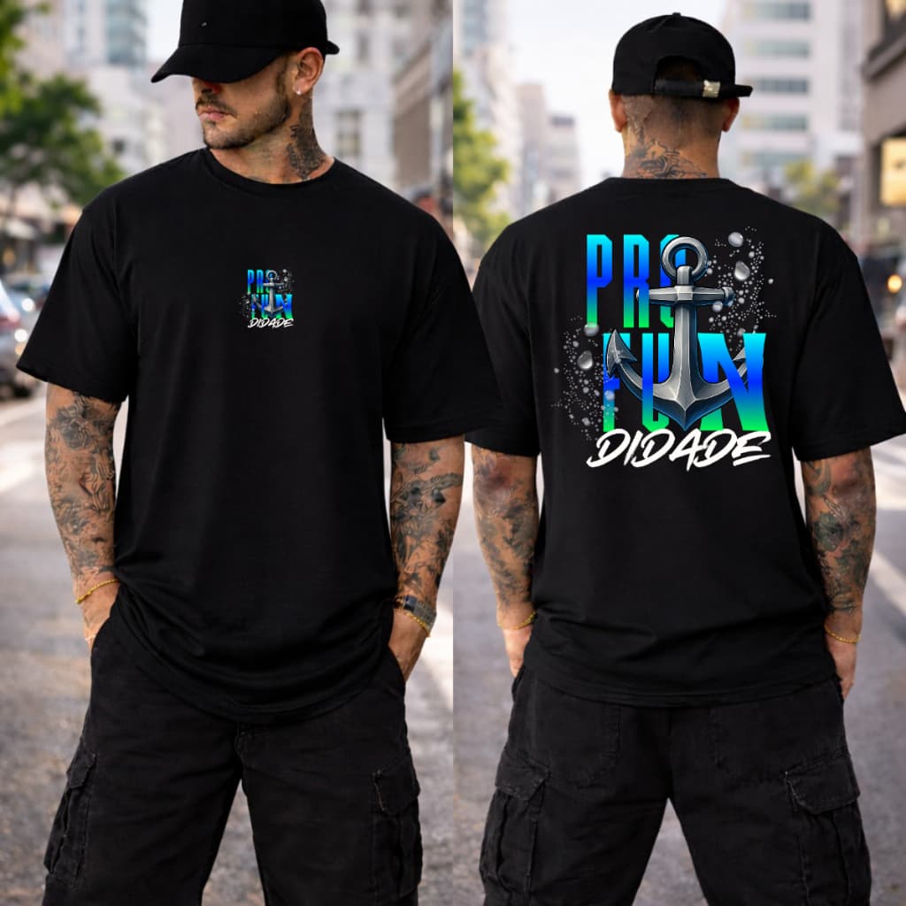 Camiseta Oversized Camisa Masculino Feminina Gospel Cristã Religiosa Blusa Unissex Profundidade