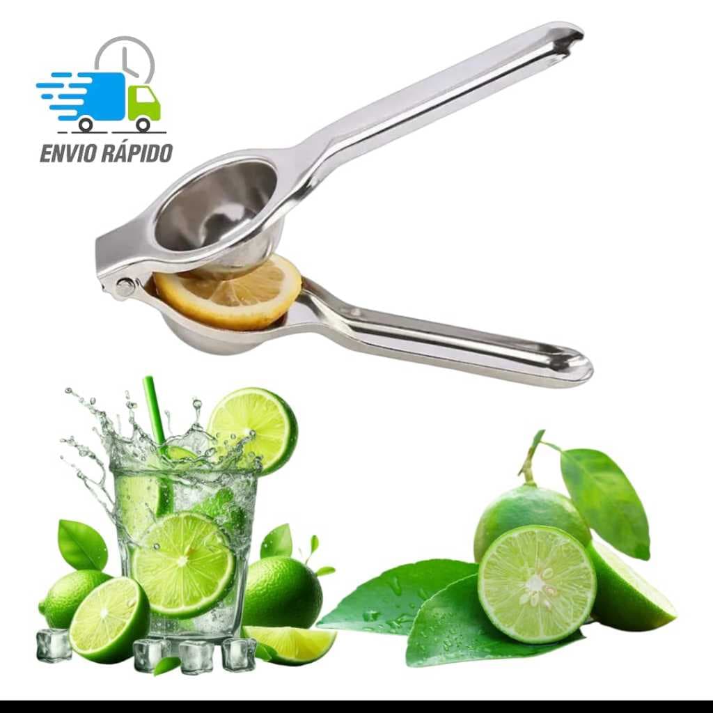 Espremedor De Limão 20cm Manual Inox Para Drinks Bebidas Saladas Sucos