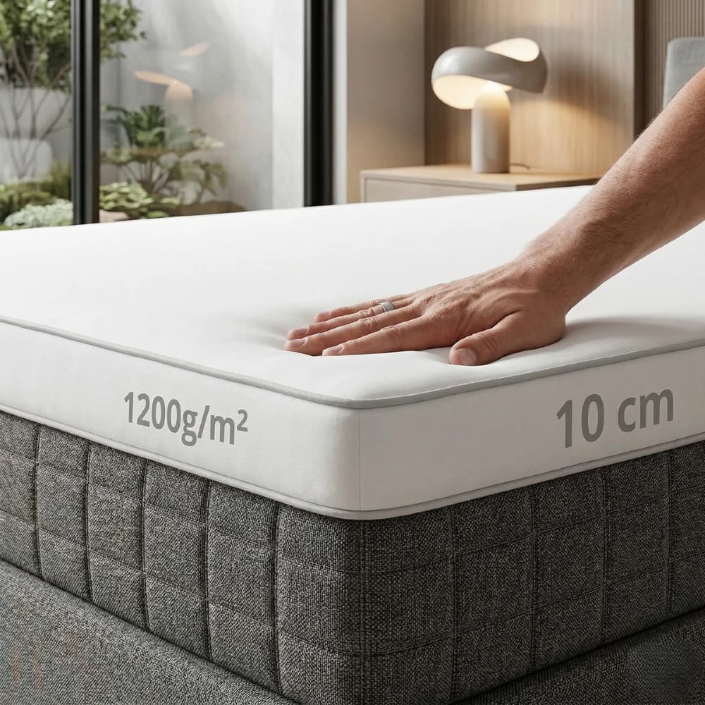 Pillow Top King 1200g/m² + 10cm Manta Premium Ultra Macio de Fibra Siliconada Antialérgico 400 Fios