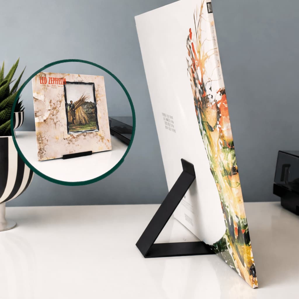 Suporte para Disco de Vinil LP Decorativo Premium Porta Vinil Expositor Moderno Organizador Compacto Resistente