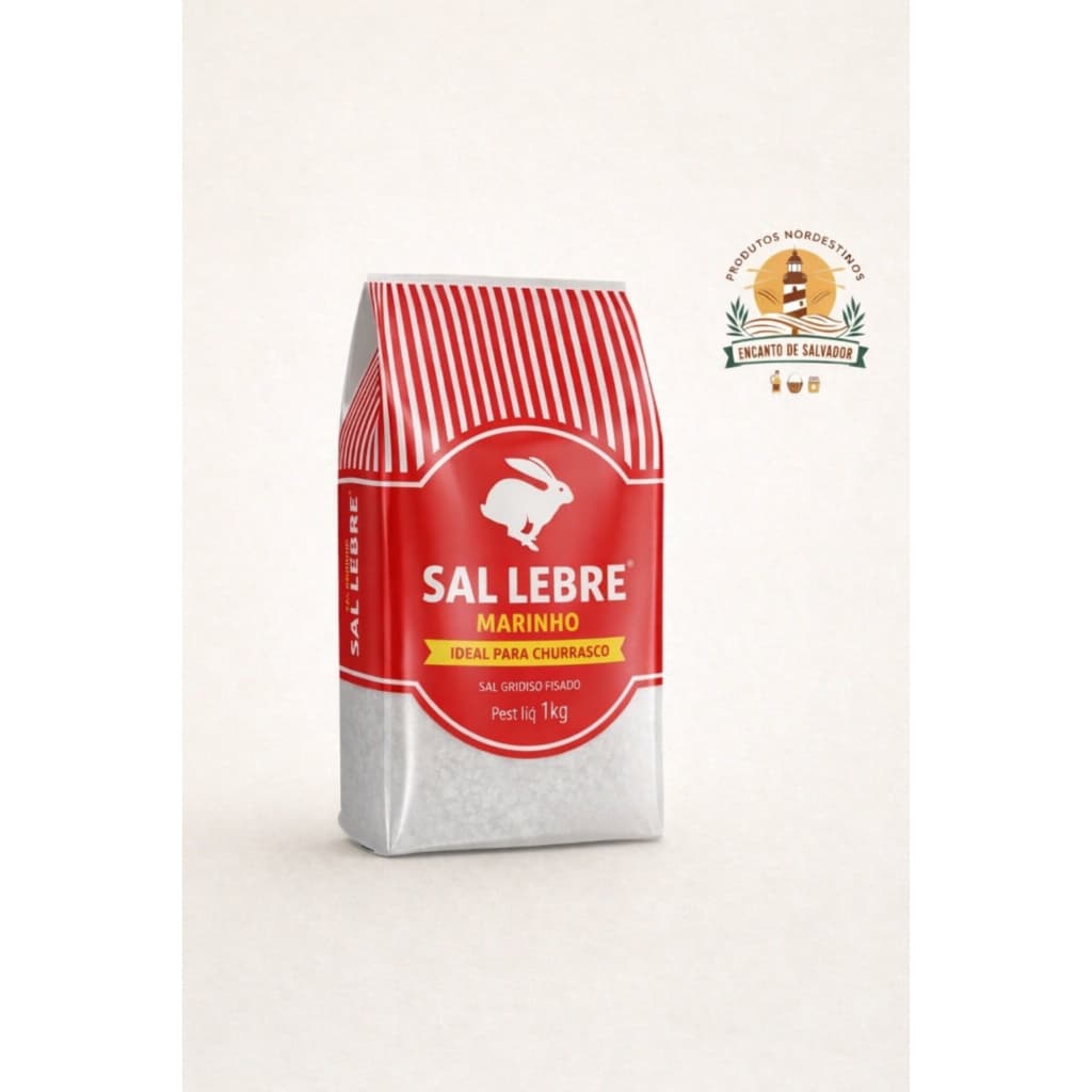 Sal Marinho Grosso Lebre para Churrasco 1kg
