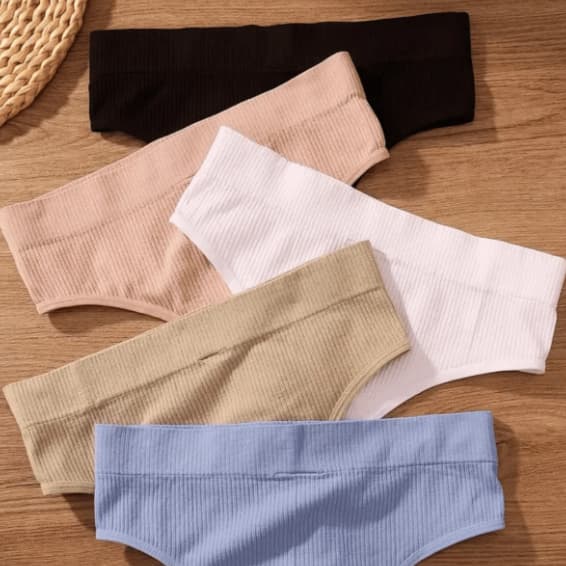 Kit 4 Calcinha Fio Canelada Confortável Feminina Micro Fibra Forro Algodão