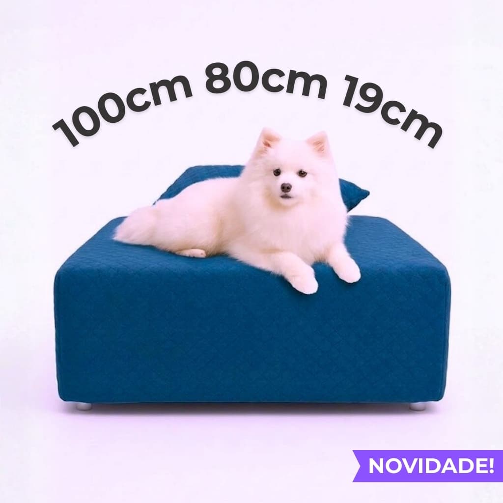 Lençol com elástico para cama cachorro Pet 100x80x19