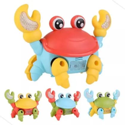 Brinquedo Caranguejo Fujão Musical Som Luz E Movimento Infantil