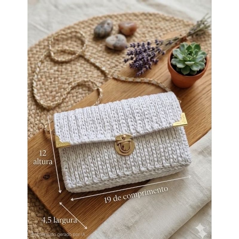 Bolsa luxo croche