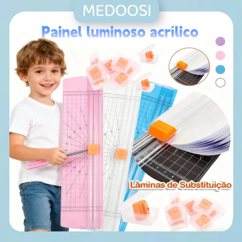 Portable A4 A5 Paper/Scrapbook and Crafts/Cutting Machine for Scrapbook and Office/Stationery/Study Materials/Multicolor
