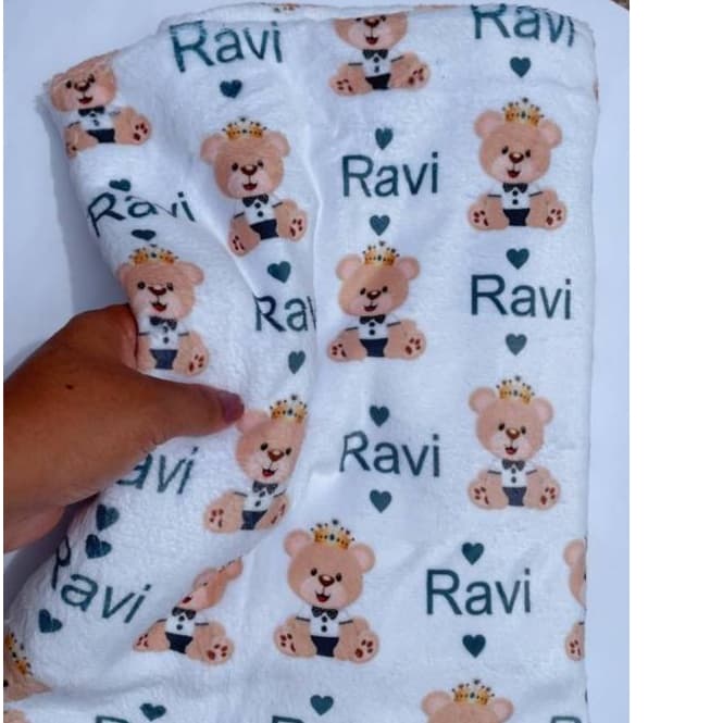 Manta Personalizada com Nome do Bebê