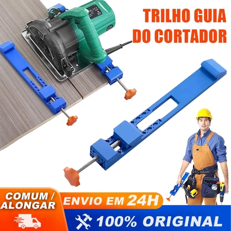 Guia de Base Ajustável para Serra Circular – Cortes Retos e Precisos em Madeira