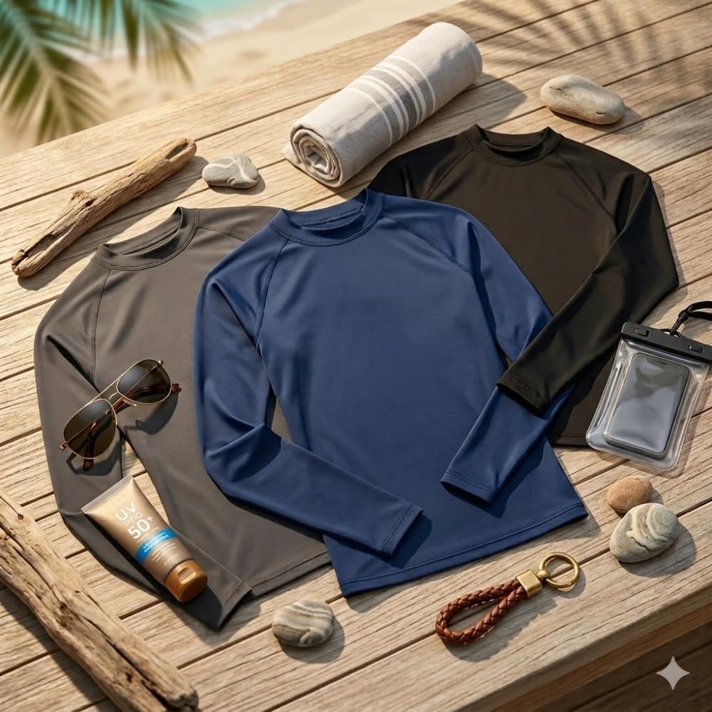Kit 3 Camisa Térmica Unissex Segunda Pele Proteção UV+50 Verão Praia Adulto