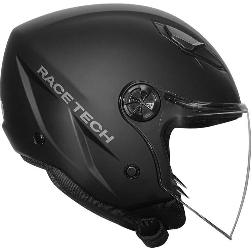 Capacete Race Tech Play Aberto Monocolor Matte Black