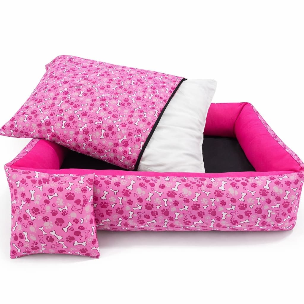 Cama Pet Para cachorros Sendo elá 100% LAVAVEL Que Facilita a Higiene Tamanho 80x60cm  Com Brinquedo