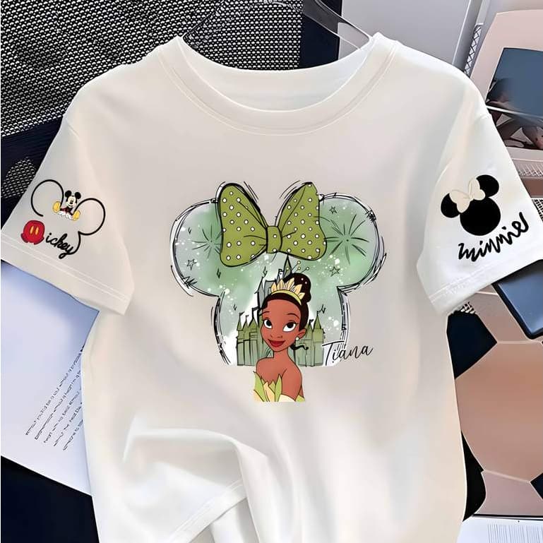 Camiseta Basica Princesa Tiana Desenho A Princesa E O Sapo Premium Camisa Street