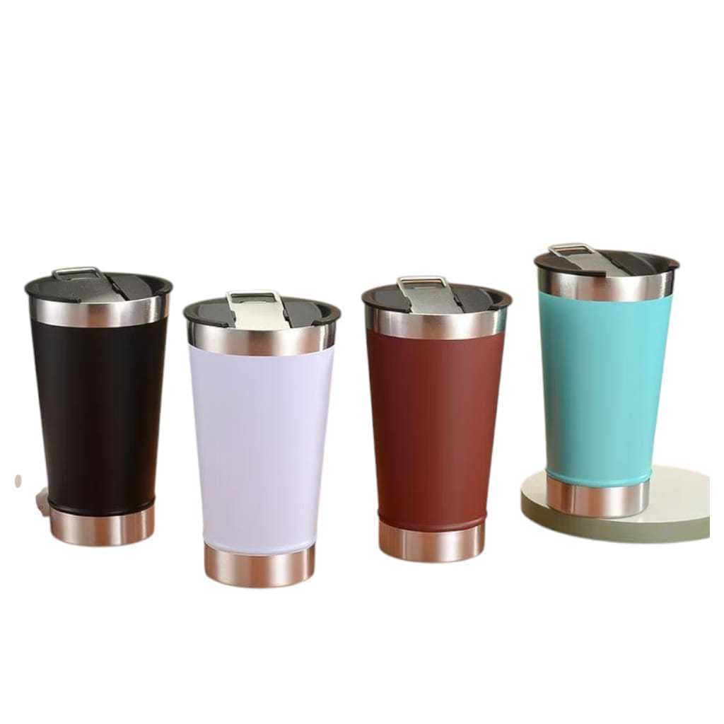 Copo Térmico com abridor 500ml bebidas quentes e geladas PERSONALIZÁVEL