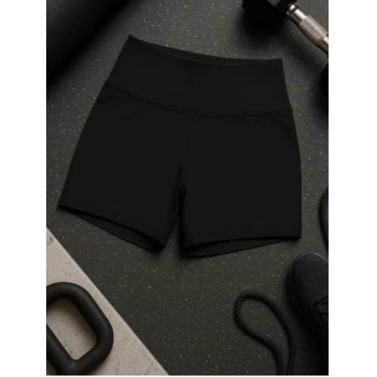 Short Suplex Feminino Meia Coxa Cintura Alta - Não transperente - Academia Fitness Modelador