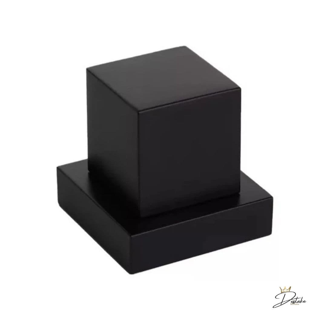 Acabamento Registro 100% Metal Preto Fosco Deca Metal Quadrado 1/2, 3/4 E 1'