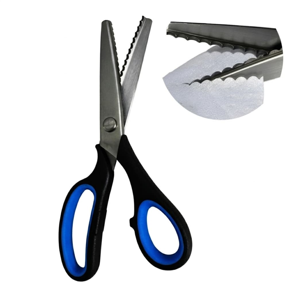 Tesoura Escalope Tesoura De Picotar Profissional Papel Eva Artesanato Inox - A MELHOR DO MERCADO!