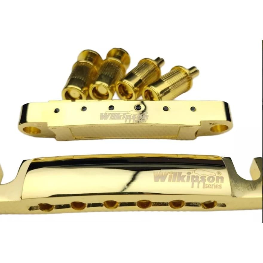 Kit Ponte Wilkinson Bridge Tune O Matic para Guitarras Les Paul, SG, PRS, Fly ou Similares.