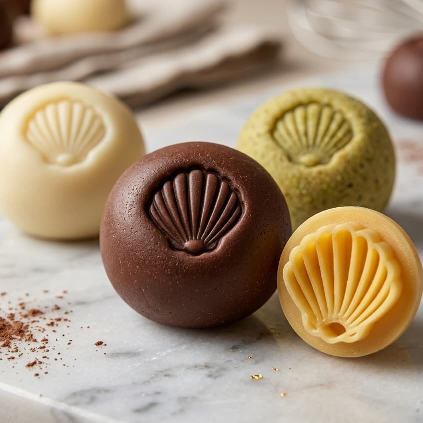 Carimbo Concha para Docinhos Brigadeiro Confeitaria Personalize Seus Doces com Precisão
