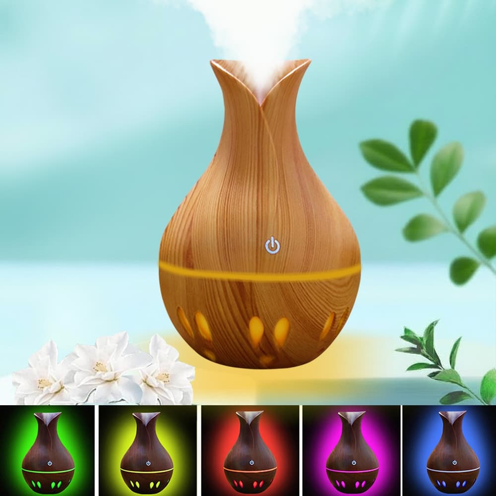 Humidificador Umidificador De Ar Difusor Aromatizador De Ambiente Purificador Para Quarto Com7 Cores Luzes