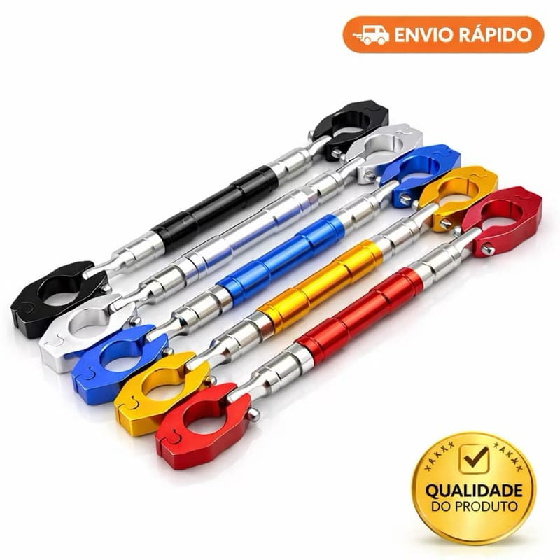 Barra Reforço Guidão Moto Estabilizadora Anti Amasso Alumínio Universal Barra Guidão 28mm/22mm