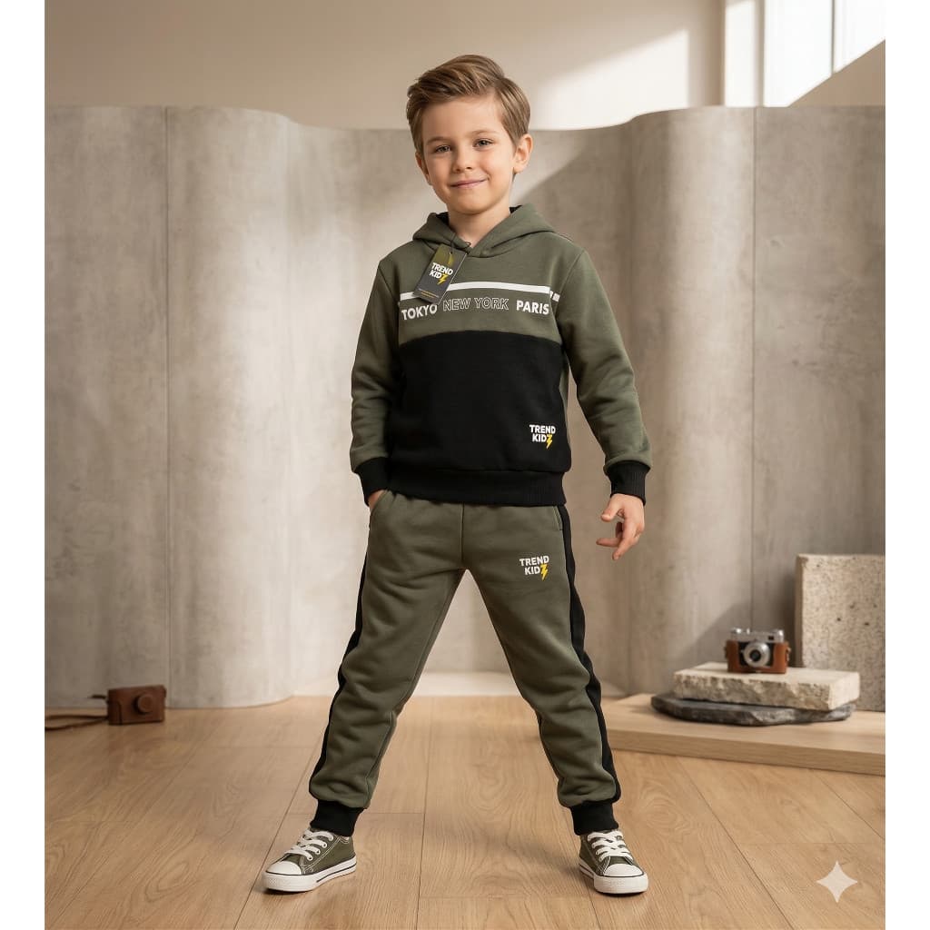 Conjunto Infantil Lançamento Menino Moletinho Inverno Blusa e Calça do 2 ao 14 anos Agasalho